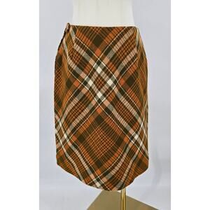 Vintage Plaid Wool Wrap Skirt by Tami Sophisticates
